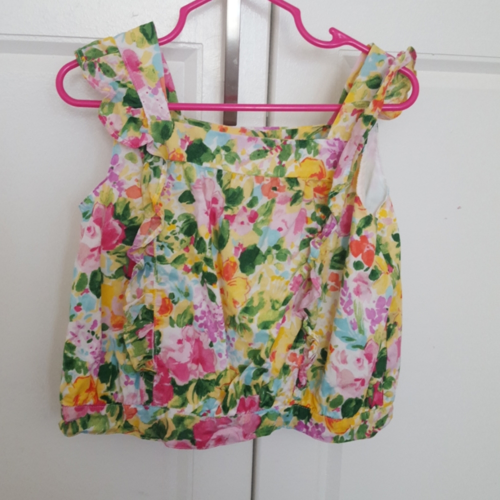 Janie and Jack floral blouse 5T